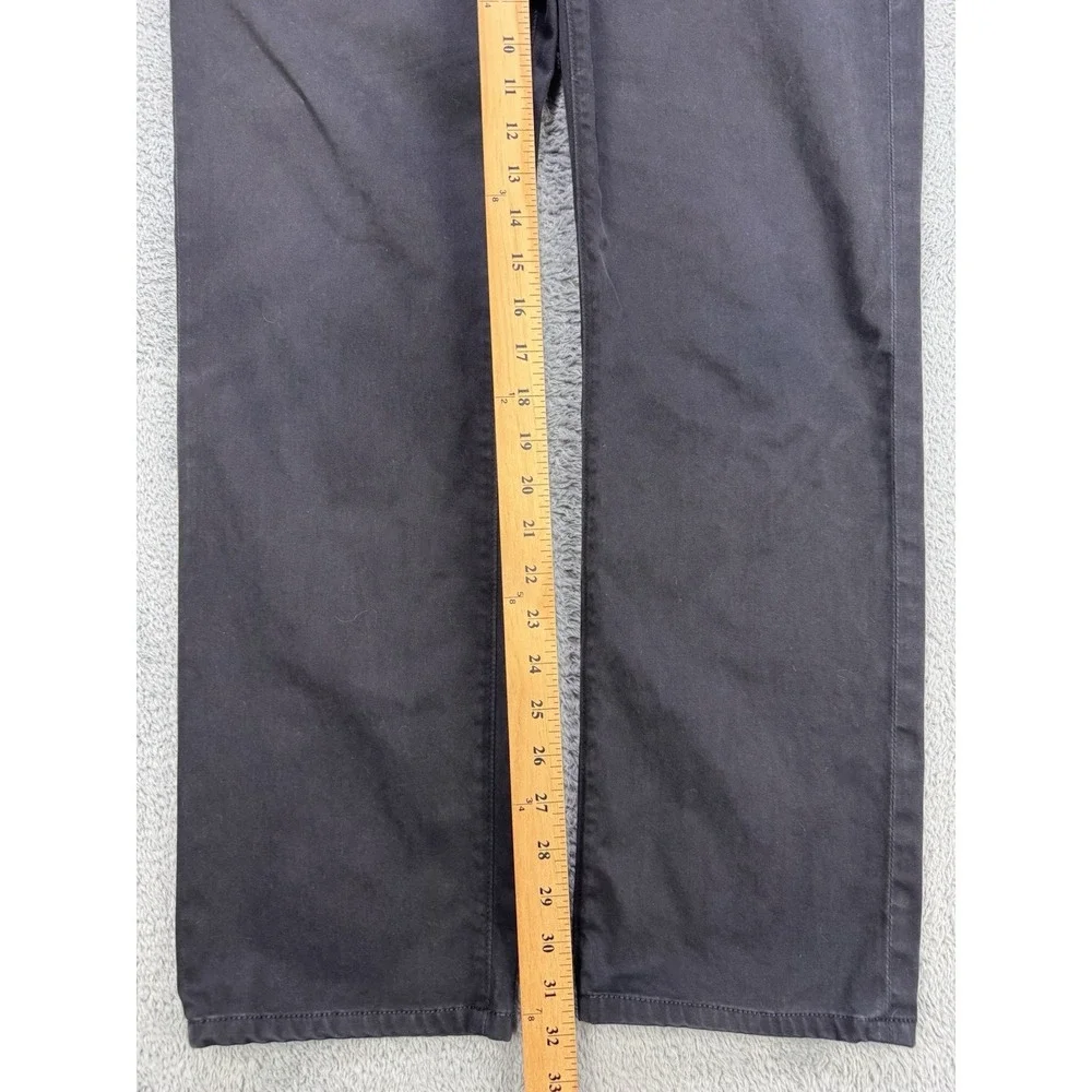 AG Adriano Goldschmied 5‎ Pkt Pants Men 32x32 Black Graduate Sueded Sateen SUD